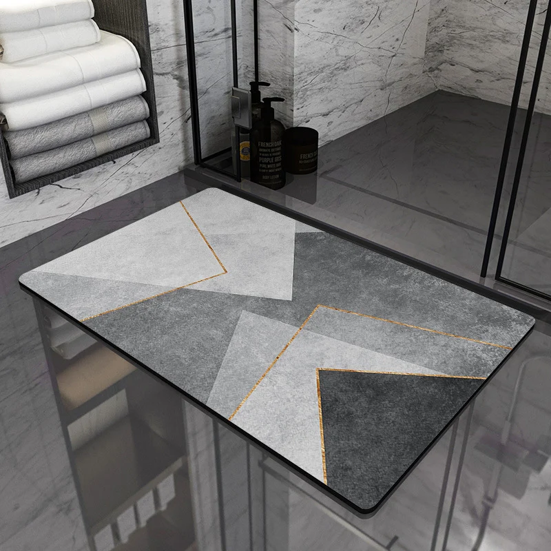 Moderne geometrische Badezimmermatte