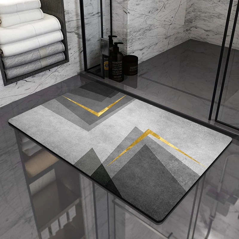 Moderne geometrische Badezimmermatte