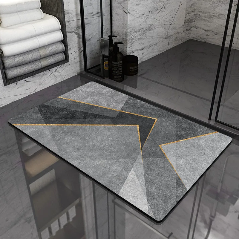 Geometrisches Muster Badeteppich