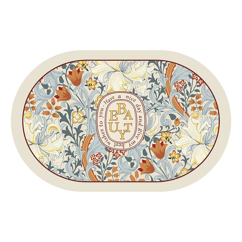 Elegante Blumenmuster Duschmatte