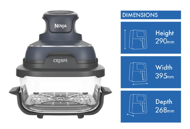 Ninja Crispi 4 In 1 Portable Glass Air Fryer Cyberspace