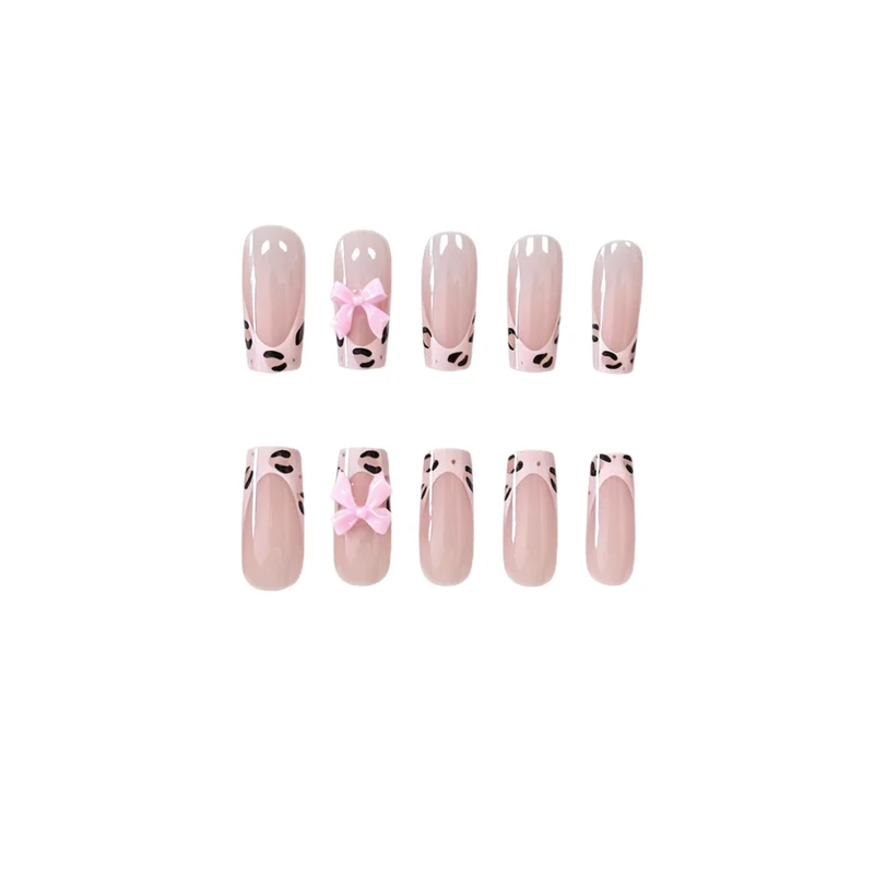Dekadente florale Schleifen-Nagelkunst-Verstärkungen Karnz