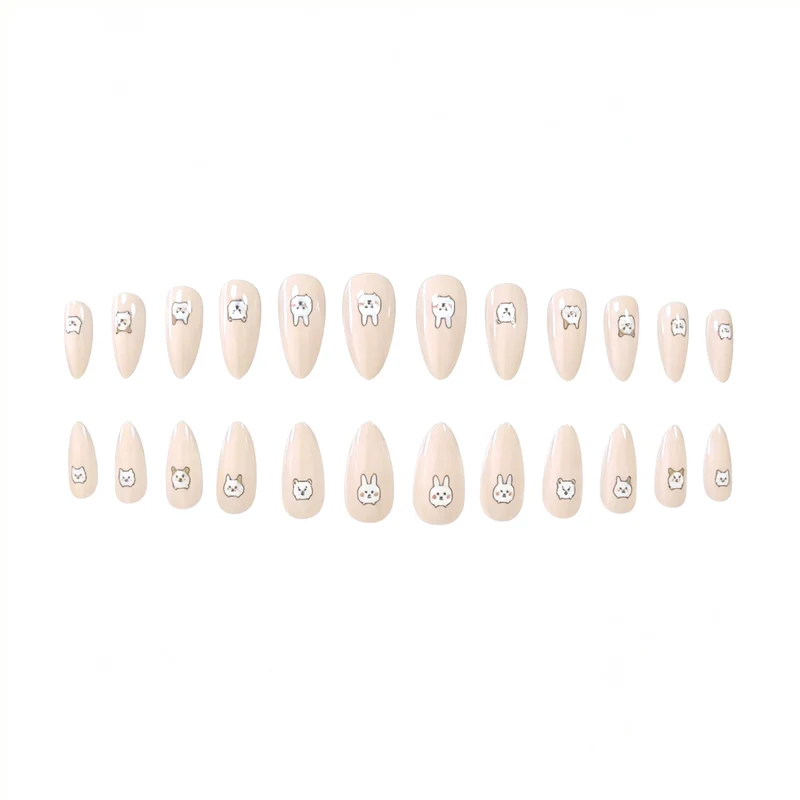 Cute Tier-Themen Nagelkunst Karnz