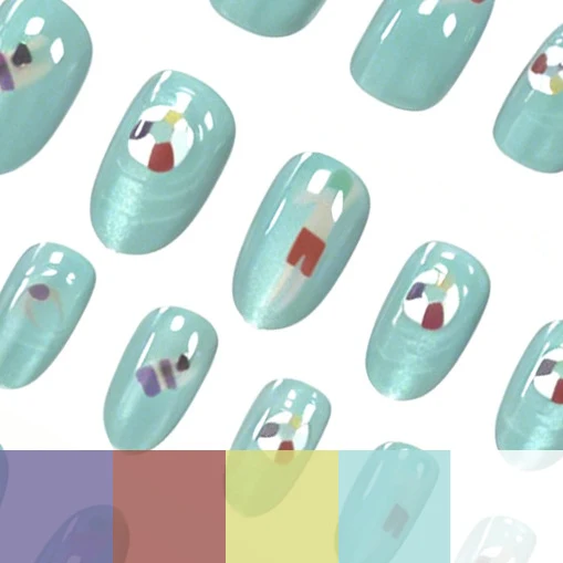 Kreative Sommer-Nagelkunst-Verstärkungen Karnz