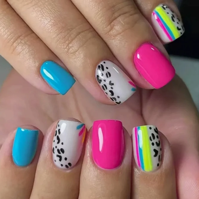 Farbige Künstlerische Nagelkunst Set Karnz