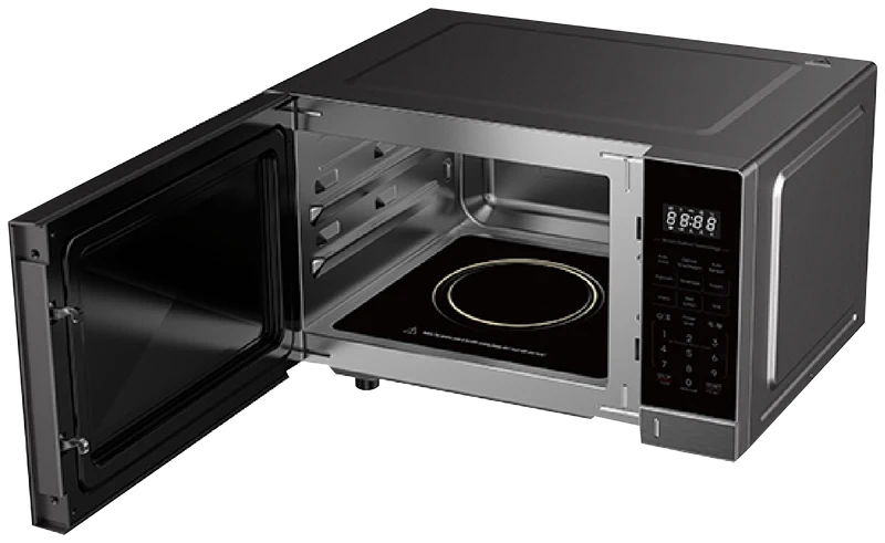 Hisense 30L 1000W Flatbed Microwave with Grill Function Dark Stainless