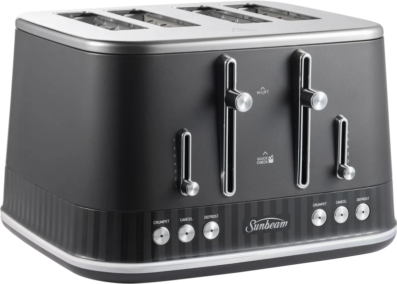 Sunbeam French Riviera 4 Slice Toaster Graphite
