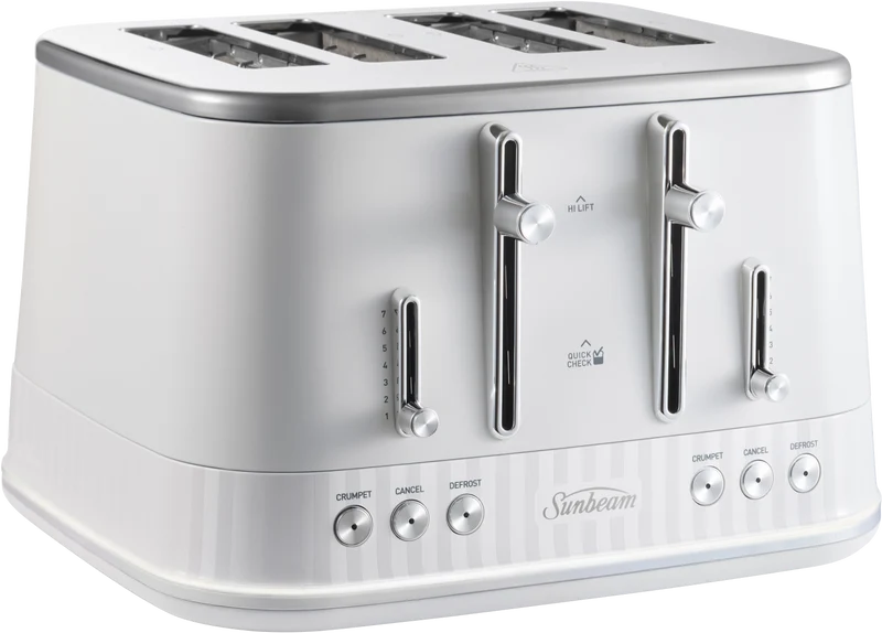Sunbeam French Riviera 4 Slice Toaster White
