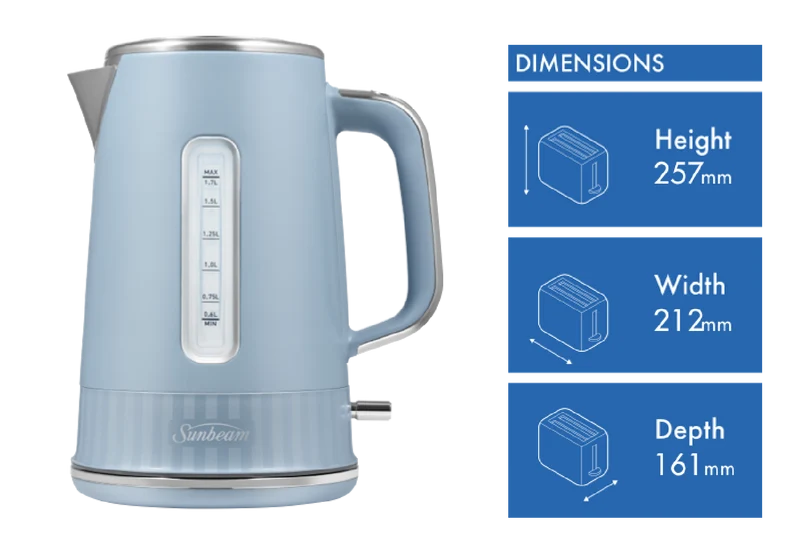 Sunbeam 1.7 Litre French Riviera Kettle Morning Haze