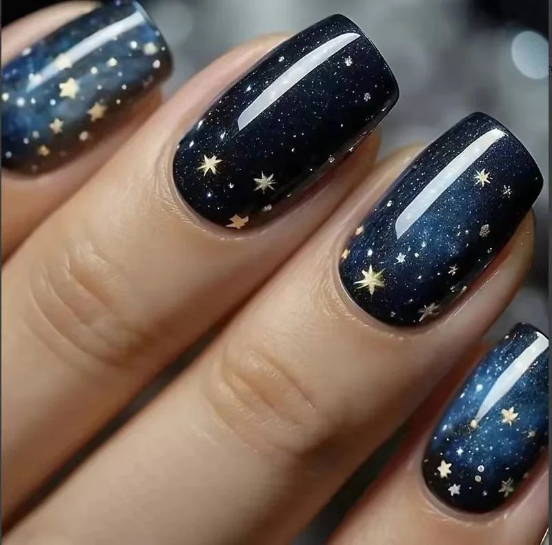 Himmlische Nachthimmel Nagelkunst Verbesserungen Karnz