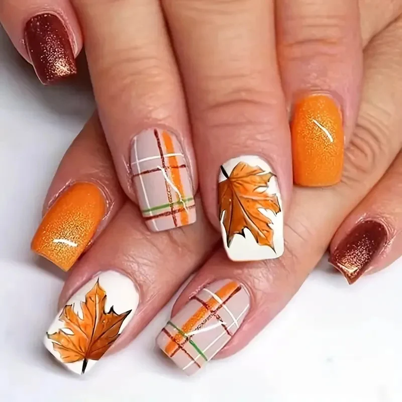 Herbst-Themen dekorative Nagelkunst Karnz