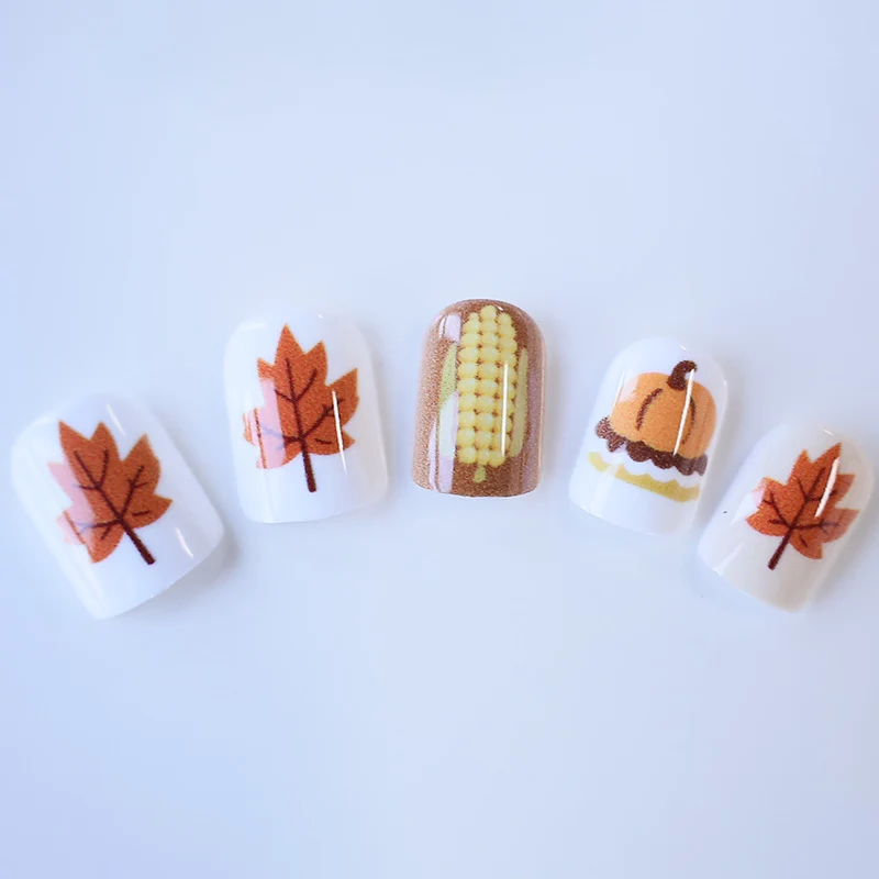Herbst-inspiriertes Nagelkunst-Set Karnz