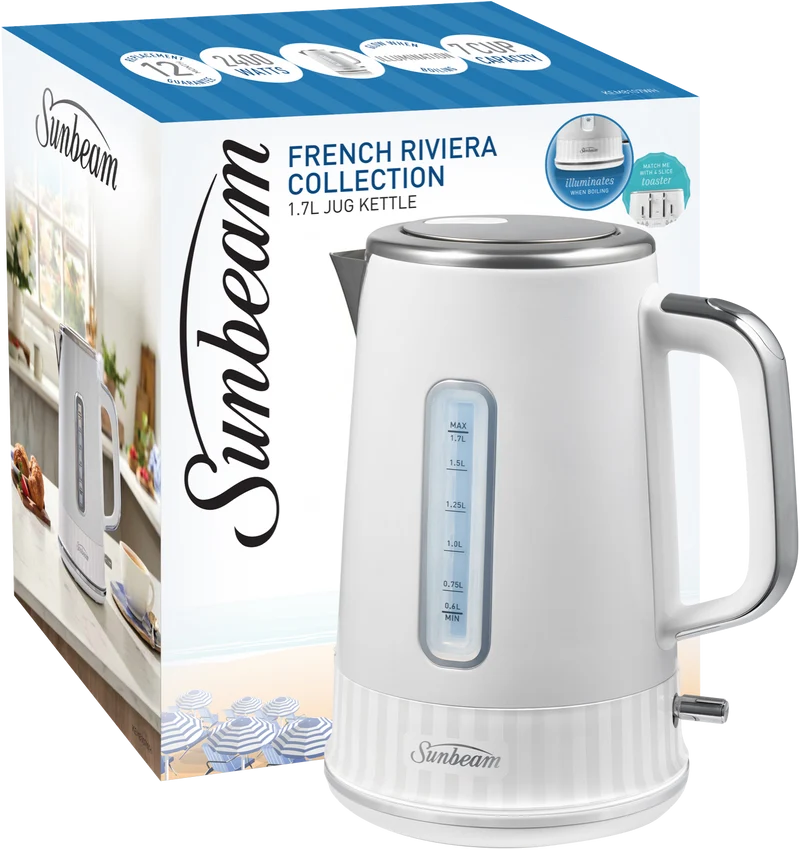 Sunbeam 1.7 Litre French Riviera Kettle White