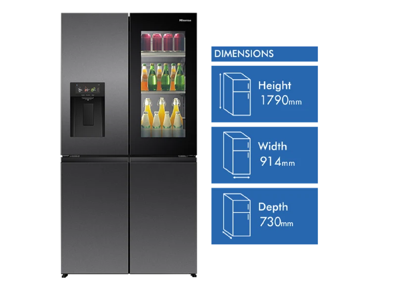 Hisense 615L PureView French Door Refrigerator