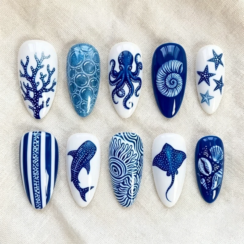 Künstlerische ozeanische Nagelverlängerungen Karnz