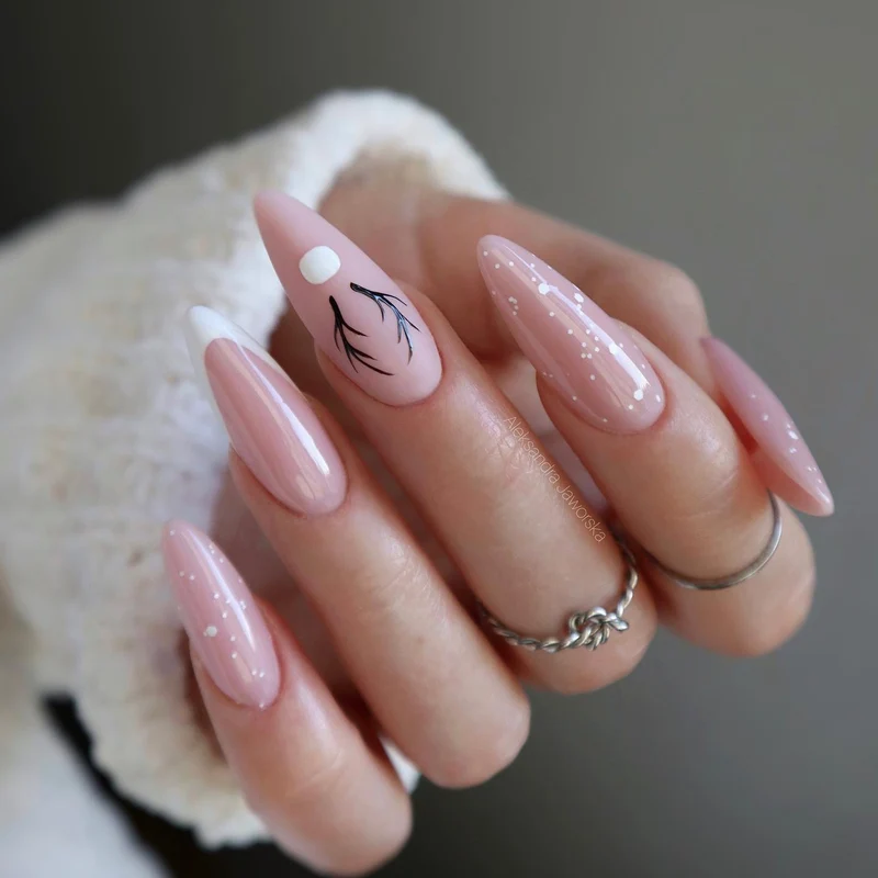 Künstlerische Lange Stiletto-Nagelverzierungen Karnz