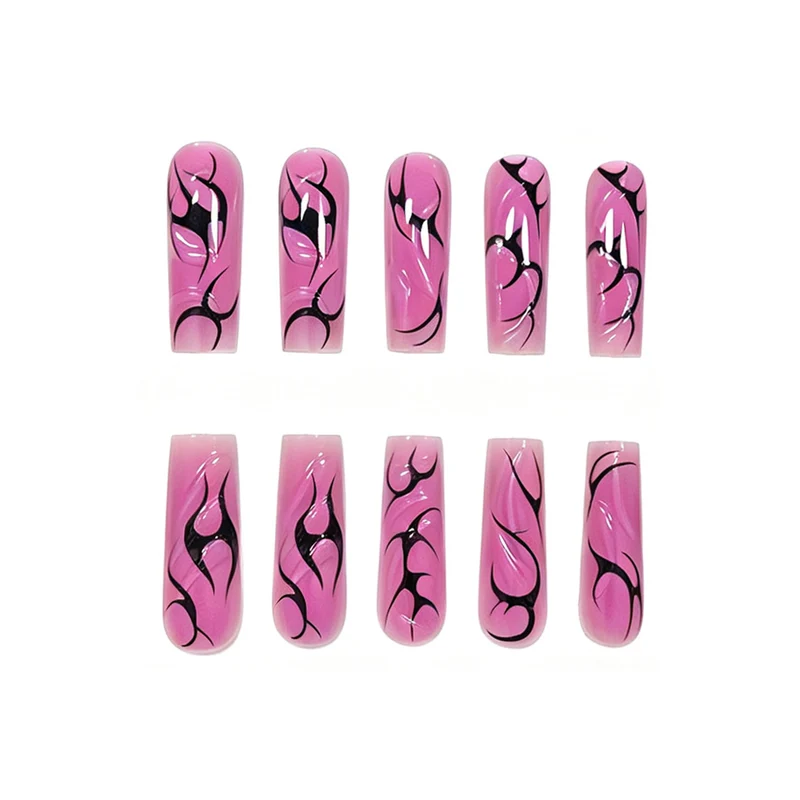 Künstlerische Lange Acrylnagelverlängerungen Karnz
