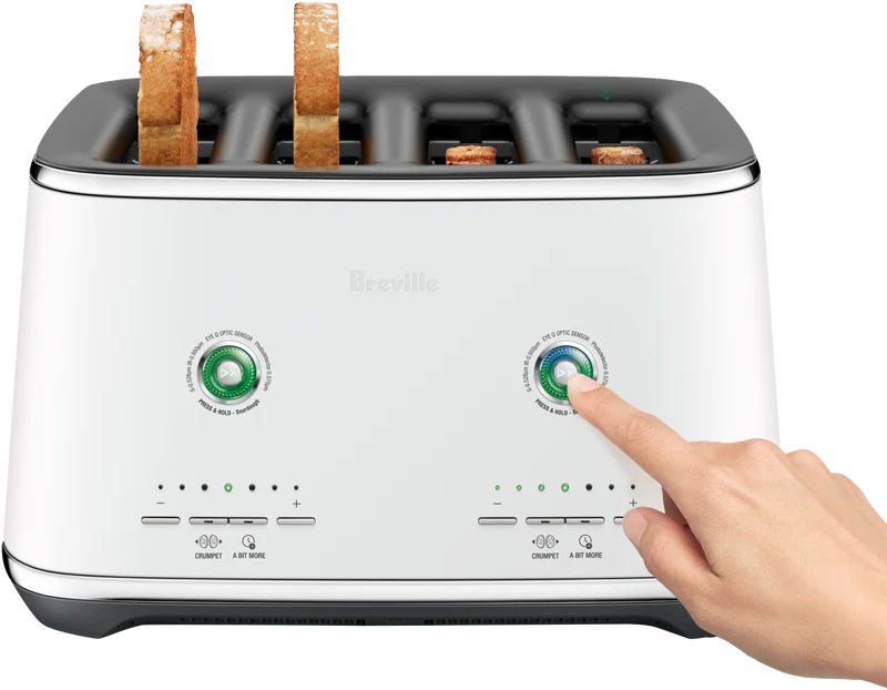 Breville The Eye Q 870 Auto 4 Slice Sea Salt Toaster