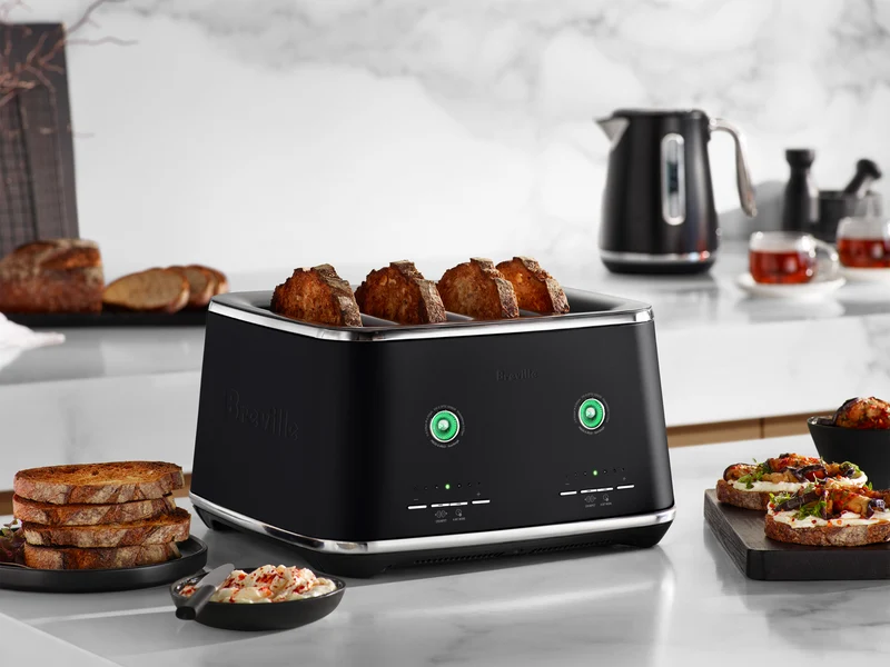Breville The Eye Q 870 Auto 4 Slice Black Truffle Toaster