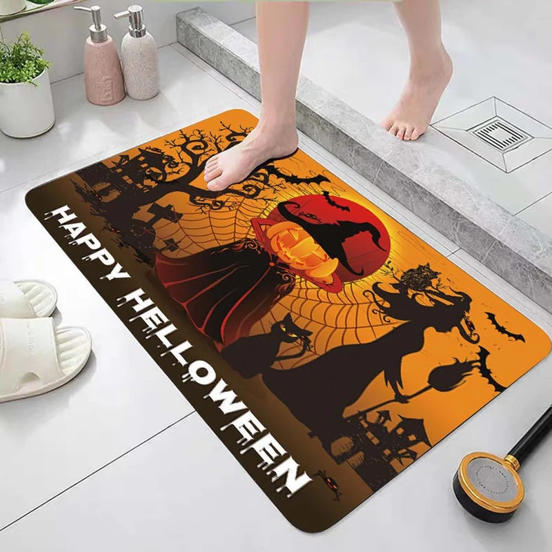 Halloween-Themen-Dekor-Badvorleger