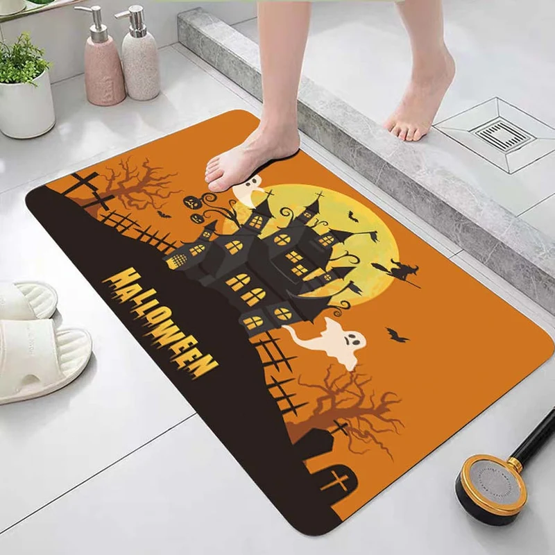 Halloween-Themen-Dekor-Badvorleger