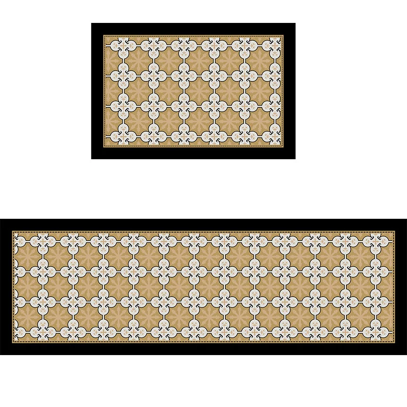 Geometrisches Muster Badezimmermatten-Set
