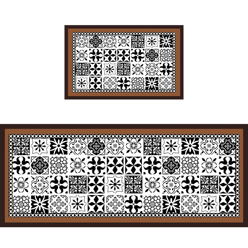 Geometrisches Muster Badezimmermatten-Set