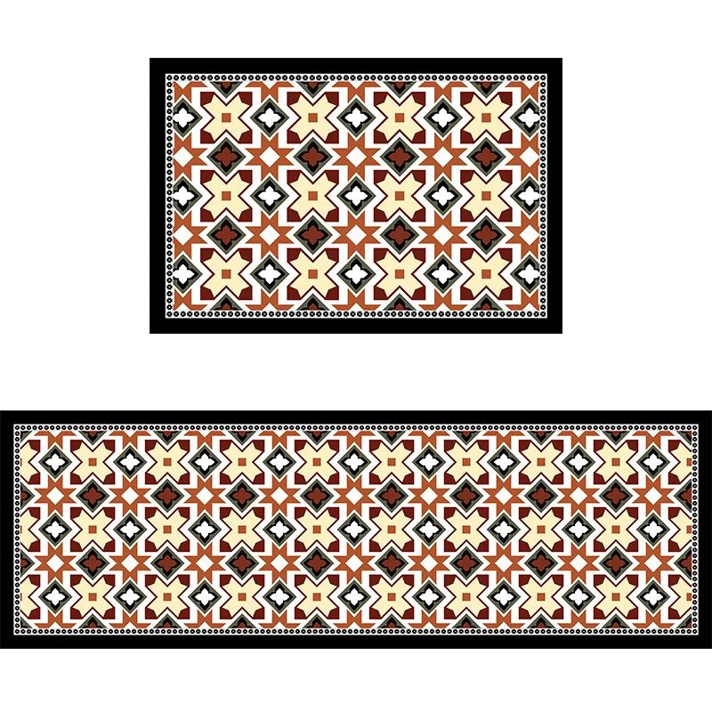 Geometrisches Muster Badezimmermatten-Set