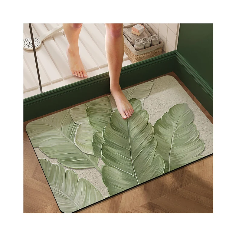 Blumenmuster Badezimmermatte