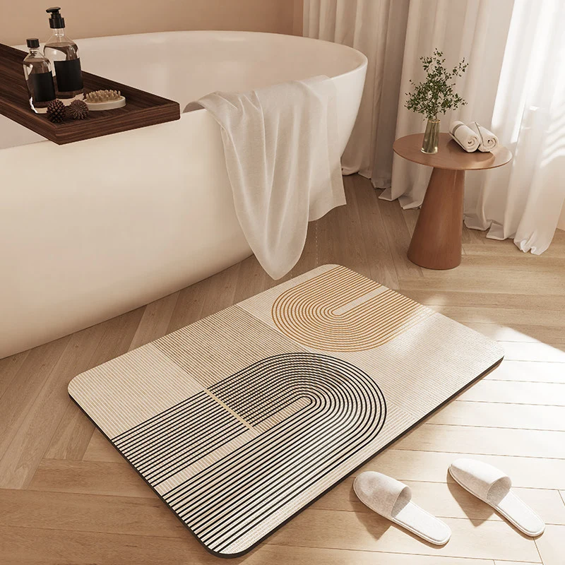Stylische rutschfeste Badematte