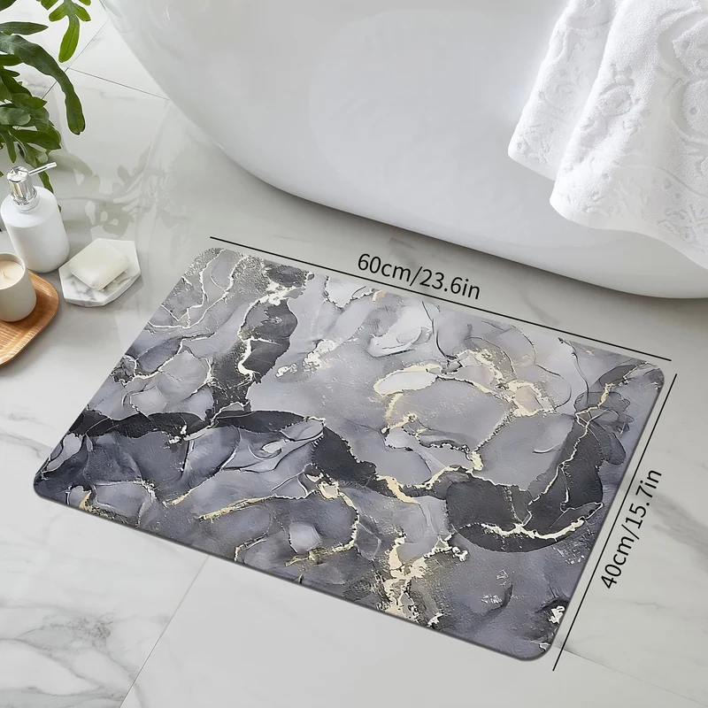 Luxuriöse Marmor Design Badematte