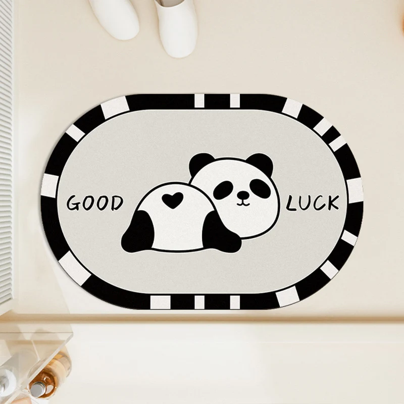 Panda-Themen dekorative Badematte