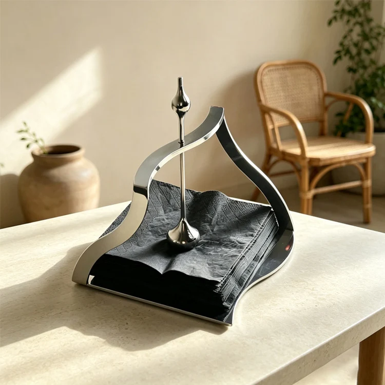 Eleganter Moderner Dekorativer Stahl Kerzenhalter