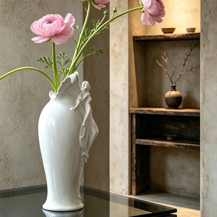 Elegante Schmetterling-förmige dekorative Vase
