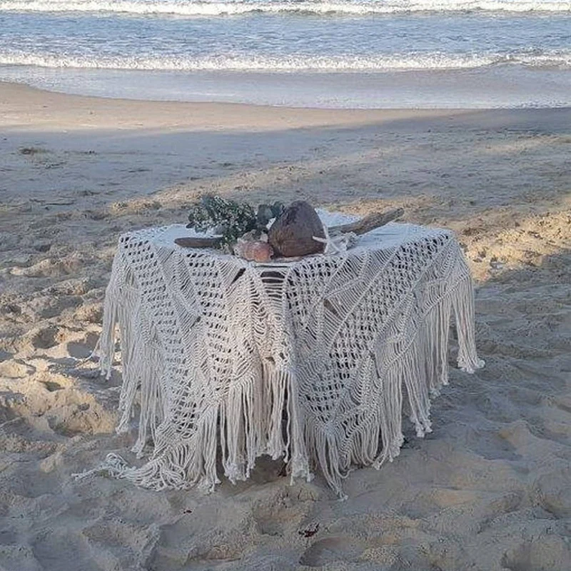 Bohemian Makramee Tischdecke Karnz