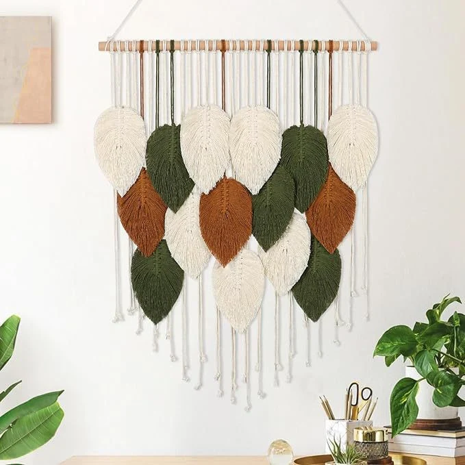 Heimdekor Macramé Wandbehang Karnz