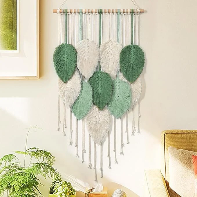 Heimdekor Macramé Wandbehang Karnz