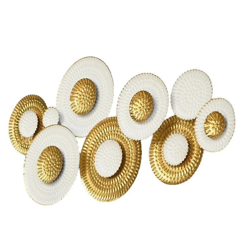 Moderne dekorative Wandskulptur mit kreisförmigem Design Karnz