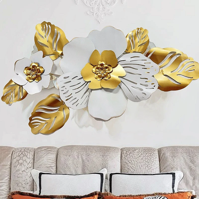 Florale Metall Wandkunstskulptur Karnz