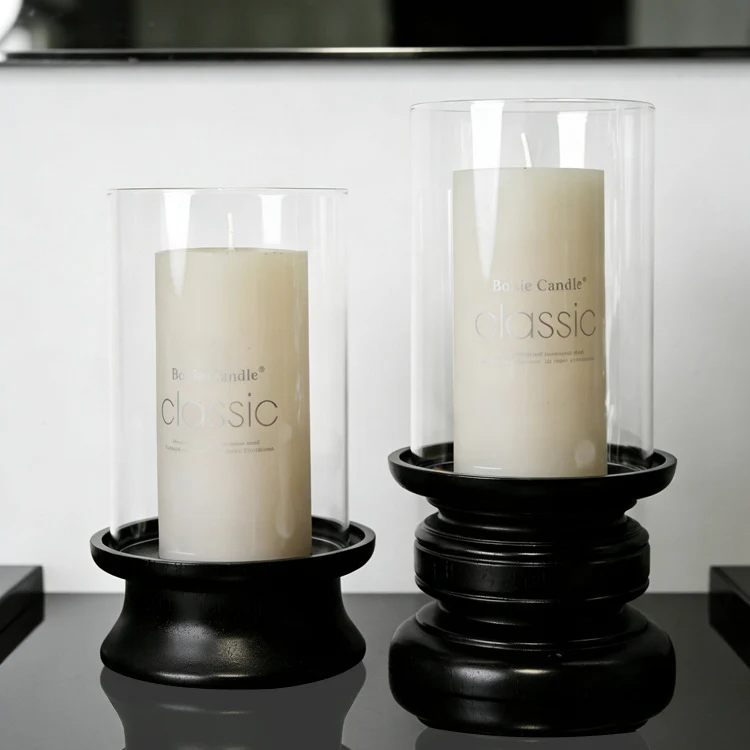 Minimalistischer Glas Kerzenhalter