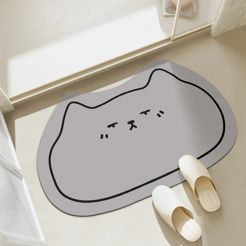 Katzenförmige Badematte