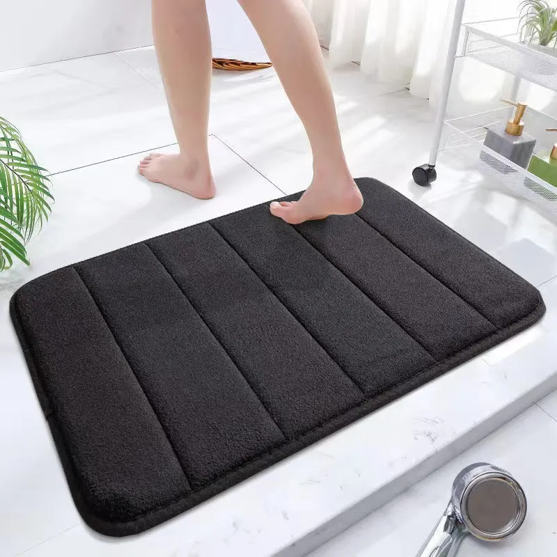 Weiche Plüsch Badezimmer Komfortmatte