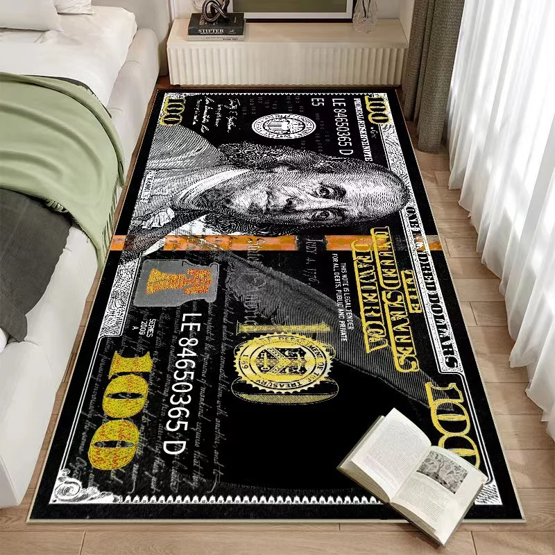 Kreativer Währungs-Themen-Teppich