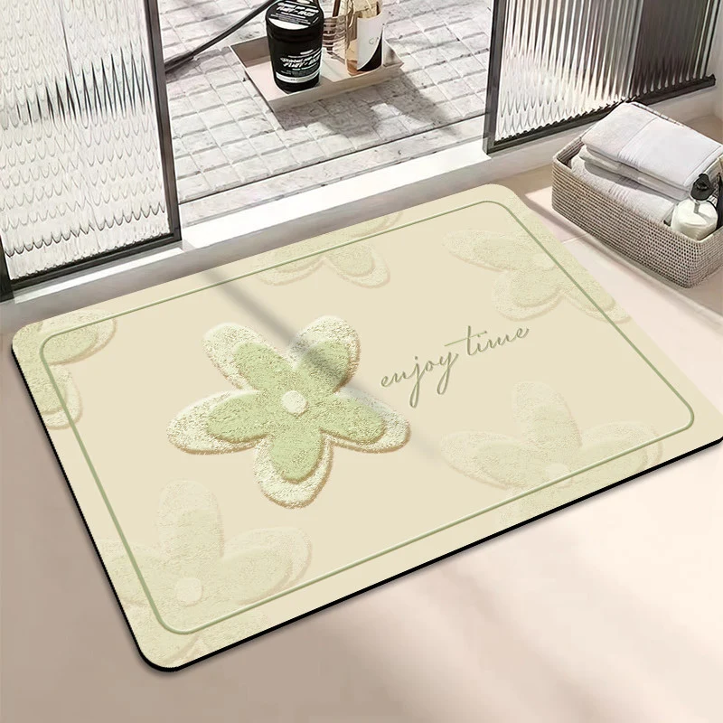 Chic inspirierendes florales Badematte