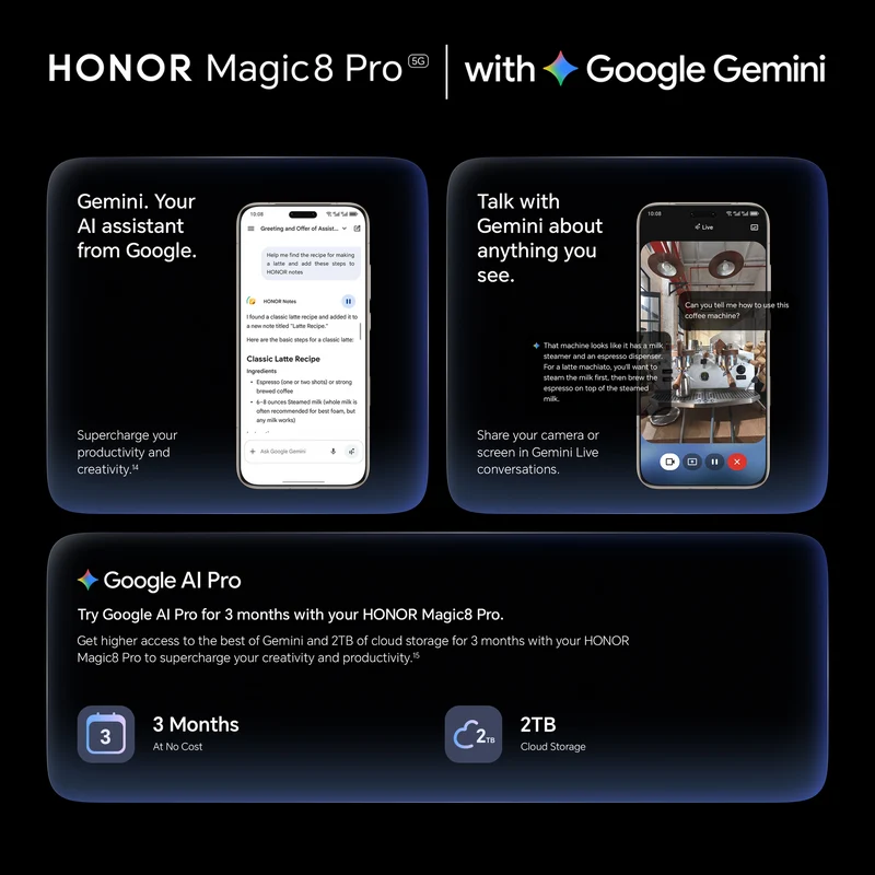 Honor Magic 8 Pro 512GB Sunrise Gold