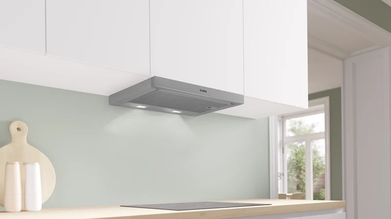 Bosch Series 2 60cm Slideout Rangehood, Silver Metallic