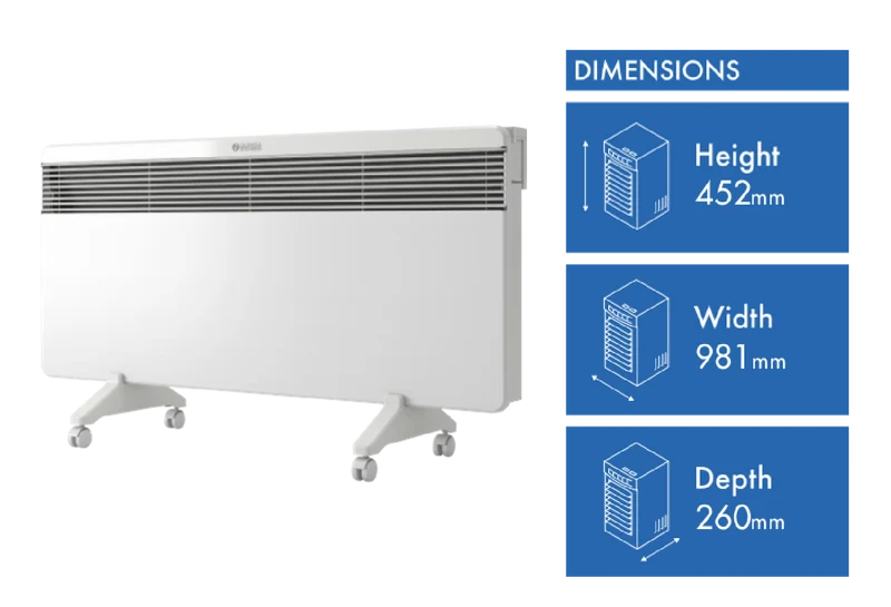 Olimpia Splendid 2400W Caldo Plus Panel Heater with Timer and Wi-Fi enabled