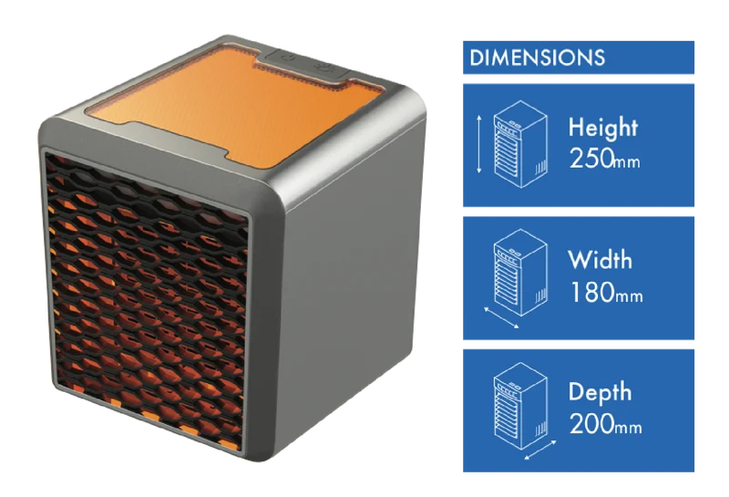 Handy Heater Pure Warmth Ceramic Space Heater