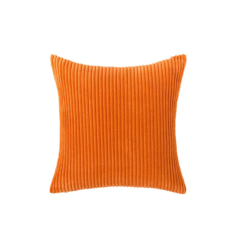 Corduroy Rippierter Quadratischer Akzentkissenbezug mit tiefem Kanaltextur und verdecktem Reißverschluss