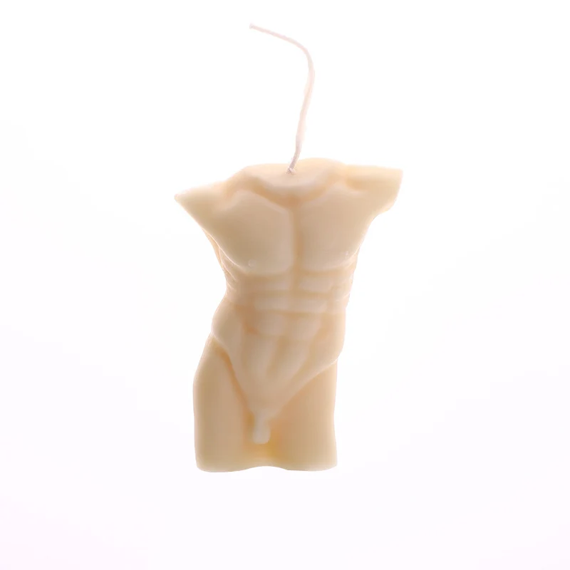 Skulpturaler weiblicher Torso Duftsojawachskerze